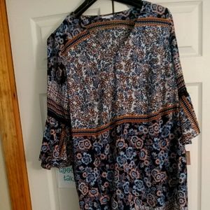 3X Boho chic dress